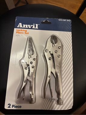 Anvil 2-Piece Locking Pliers Set